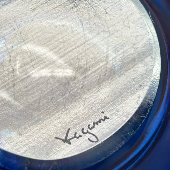 Vintage Kagami Crystal Sake Glasses Japanese Sake Cup Kagami Crystal Edo Kirik - Picture 6 of 7